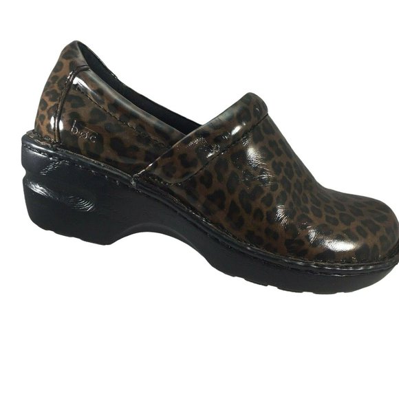BOC Born Concept Clogs Womens 7.5 Brown Leopard Print BC8638 - Picture 9 of 12